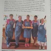 Local magazine article from 2019 when I was working as 'Tuesday cook at Stansted Mountfitchet Grafton House day centre.